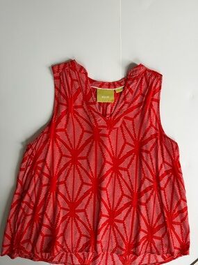 Anthropologie Geometric Sleeveless Camisole
